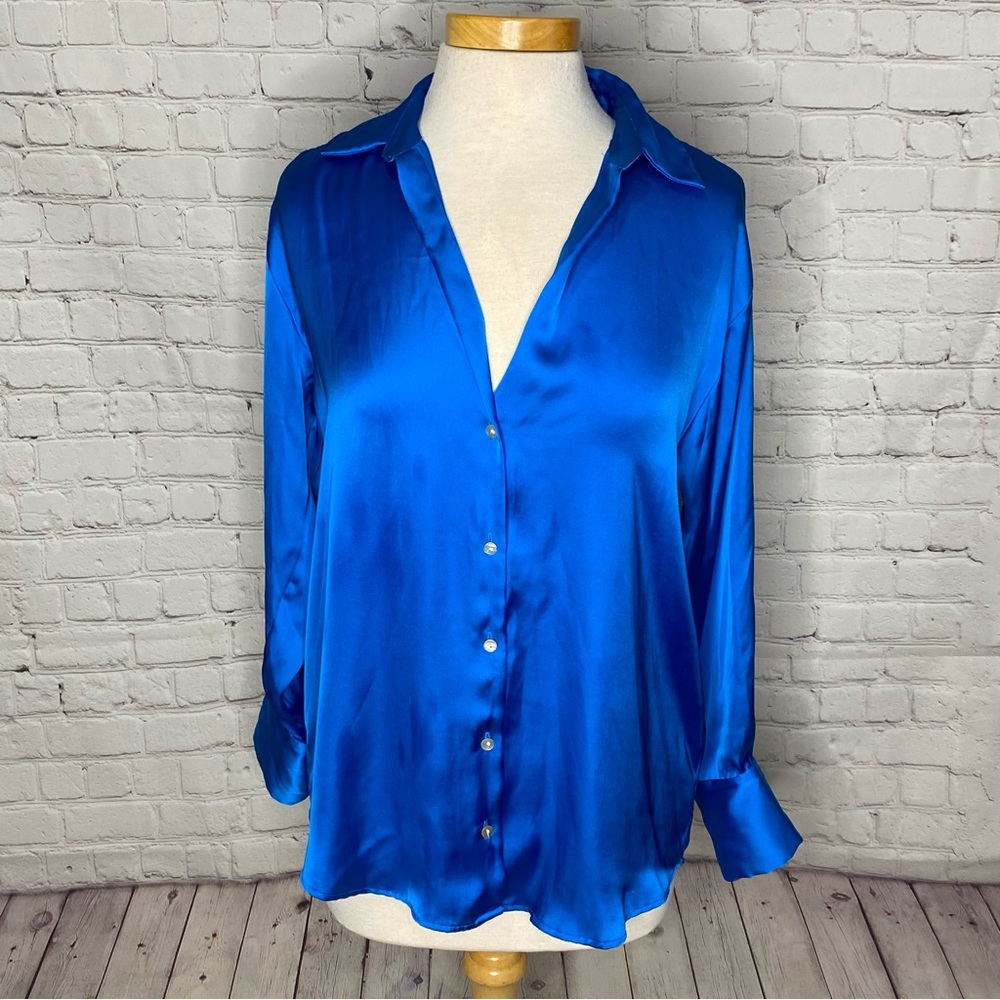 ZARA Button Down Blouse